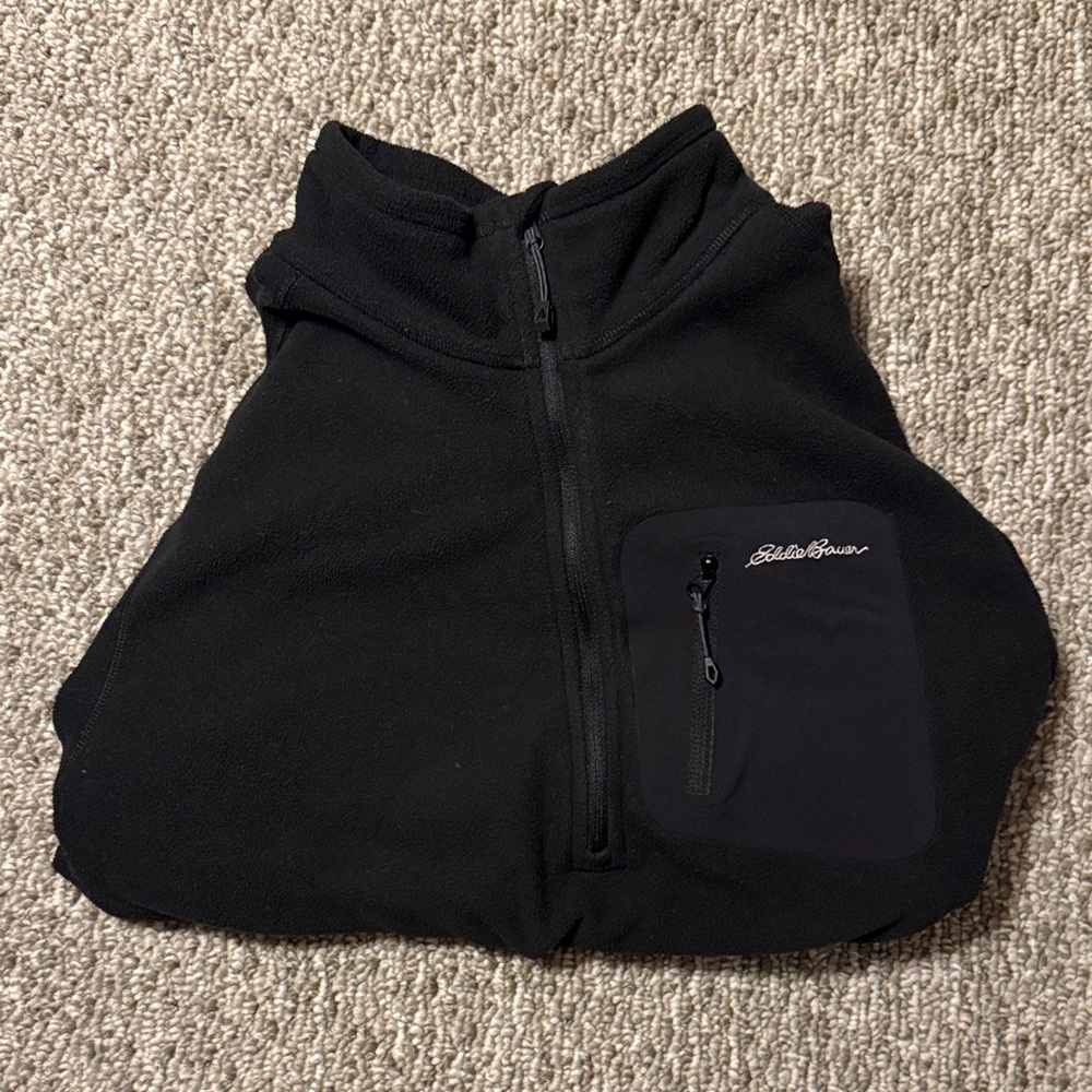 Eddie Bauer Charcoal Fleece Pullover